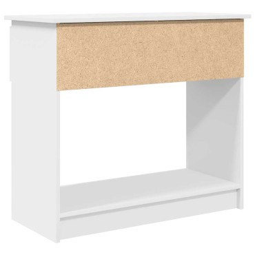 vidaXL Τραπέζι κονσόλας με συρτάρια Λευκό 85,5x38,5x74,5cm 1 τεμ.