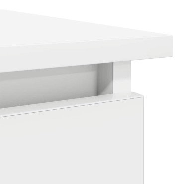vidaXL Τραπέζι κονσόλας με συρτάρια Λευκό 85,5x38,5x74,5cm 1 τεμ.