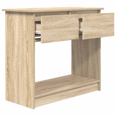 vidaXL Τραπέζι κονσόλας με συρτάρια Sonoma Δρυς 85,5x38,5x74,5cm 1 τεμ.
