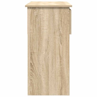 vidaXL Τραπέζι κονσόλας με συρτάρια Sonoma Δρυς 85,5x38,5x74,5cm 1 τεμ.