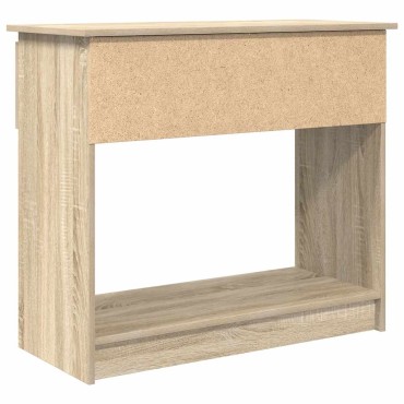 vidaXL Τραπέζι κονσόλας με συρτάρια Sonoma Δρυς 85,5x38,5x74,5cm 1 τεμ.