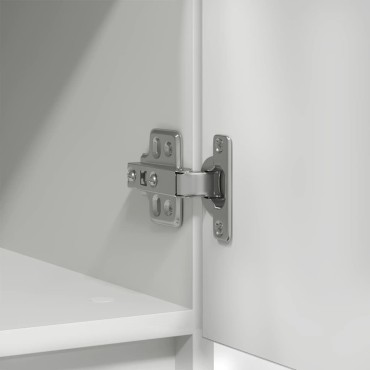vidaXL Συρταριέρα με Συρτάρια Λευκή 71x35x65cm από Επεξ. Ξύλο 1 τεμ.