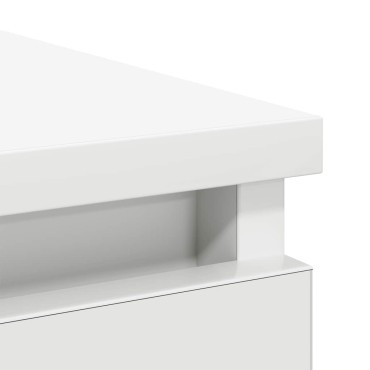 vidaXL Συρταριέρα με Συρτάρια Λευκή 71x35x65cm από Επεξ. Ξύλο 1 τεμ.