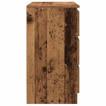 vidaXL Συρταριέρα με Συρτάρια Παλαιό ξύλο 71x35x65cm από Επεξ. Ξύλο 1 τεμ.