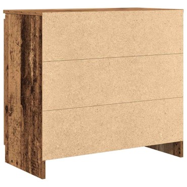 vidaXL Συρταριέρα με Συρτάρια Παλαιό ξύλο 71x35x65cm από Επεξ. Ξύλο 1 τεμ.