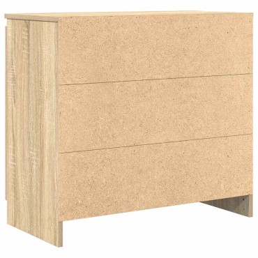 vidaXL Συρταριέρα με Συρτάρια Sonoma Δρυς 71x35x65cm από Επεξ. Ξύλο 1 τεμ.