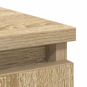vidaXL Συρταριέρα με Συρτάρια Sonoma Δρυς 71x35x65cm από Επεξ. Ξύλο 1 τεμ.
