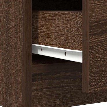 vidaXL Συρταριέρα με Συρτάρια καφέ δρυς 71x35x84cm Επεξ. Ξύλο 1 τεμ.