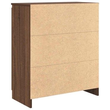vidaXL Συρταριέρα με Συρτάρια καφέ δρυς 71x35x84cm Επεξ. Ξύλο 1 τεμ.