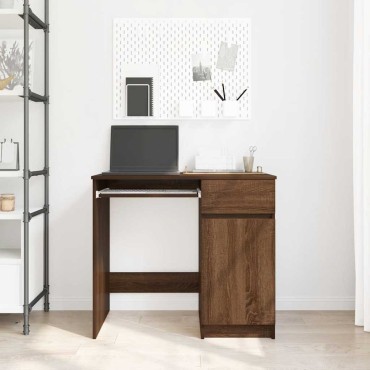 vidaXL Γραφείο Καφέ Δρυς 86x49x76cm από Επεξεργασμένο Ξύλο 1 τεμ.