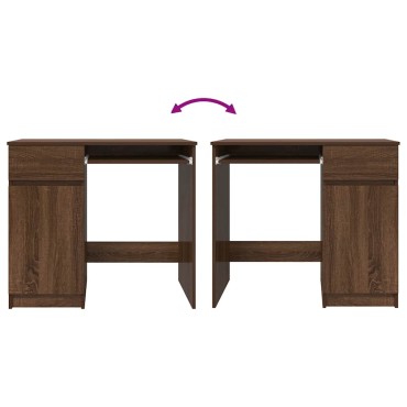 vidaXL Γραφείο Καφέ Δρυς 86x49x76cm από Επεξεργασμένο Ξύλο 1 τεμ.
