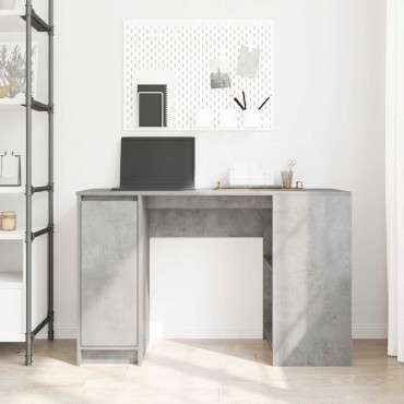 vidaXL Γραφείο Γκρι του Σκυροδέματος 120x42x76cm Επεξεργασμένο Ξύλο 1 τεμ.