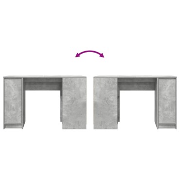 vidaXL Γραφείο Γκρι του Σκυροδέματος 120x42x76cm Επεξεργασμένο Ξύλο 1 τεμ.