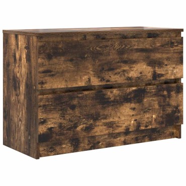 vidaXL Έπιπλο Τηλεόρασης Καπνιστή Δρυς 80x35x54cm Επεξεργ. Ξύλο