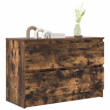 vidaXL Έπιπλο Τηλεόρασης Καπνιστή Δρυς 80x35x54cm Επεξεργ. Ξύλο