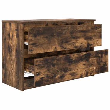 vidaXL Έπιπλο Τηλεόρασης Καπνιστή Δρυς 80x35x54cm Επεξεργ. Ξύλο