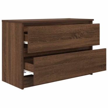 vidaXL Έπιπλο Τηλεόρασης Καφέ Δρυς 80x35x54cm Επεξ. Ξύλο