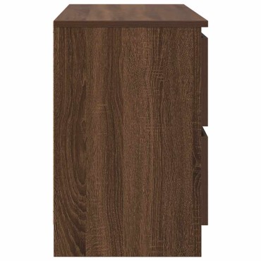 vidaXL Έπιπλο Τηλεόρασης Καφέ Δρυς 80x35x54cm Επεξ. Ξύλο