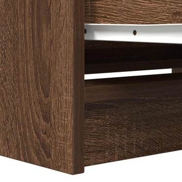 vidaXL Έπιπλο Τηλεόρασης Καφέ Δρυς 80x35x54cm Επεξ. Ξύλο