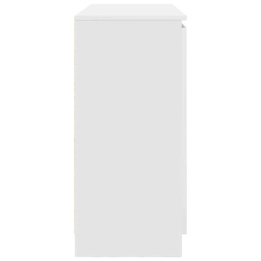 vidaXL Συρταριέρα με Συρτάρια Λευκή 100,5x35x76cm από Επεξ. Ξύλο 1 τεμ.