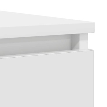 vidaXL Συρταριέρα με Συρτάρια Λευκή 100,5x35x76cm από Επεξ. Ξύλο 1 τεμ.
