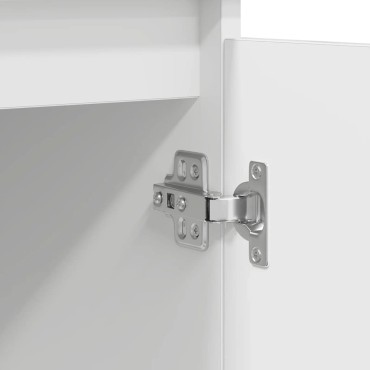 vidaXL Συρταριέρα με Συρτάρια Λευκή 100,5x35x76cm από Επεξ. Ξύλο 1 τεμ.