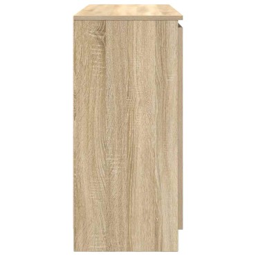 vidaXL Συρταριέρα με Συρτάρια Sonoma Δρυς 100,5x35x76cm Επεξ. Ξύλο 1 τεμ.