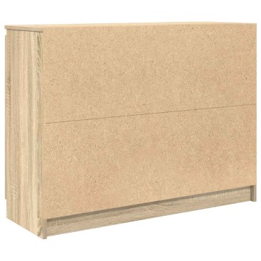 vidaXL Συρταριέρα με Συρτάρια Sonoma Δρυς 100,5x35x76cm Επεξ. Ξύλο 1 τεμ.