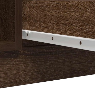 vidaXL Συρταριέρα με Συρτάρια καφέ δρυς 100,5x35x98,5cm Επεξ. Ξύλο 1 τεμ.