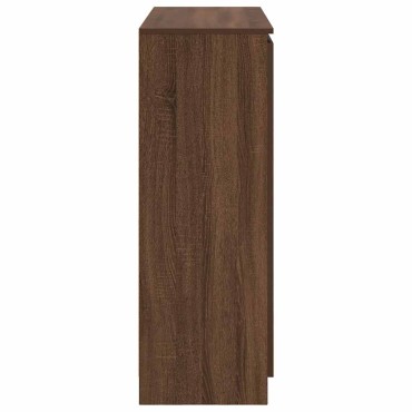 vidaXL Συρταριέρα με Συρτάρια καφέ δρυς 100,5x35x98,5cm Επεξ. Ξύλο 1 τεμ.