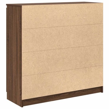 vidaXL Συρταριέρα με Συρτάρια καφέ δρυς 100,5x35x98,5cm Επεξ. Ξύλο 1 τεμ.