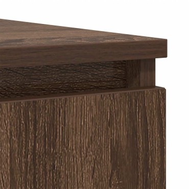 vidaXL Συρταριέρα με Συρτάρια καφέ δρυς 100,5x35x98,5cm Επεξ. Ξύλο 1 τεμ.