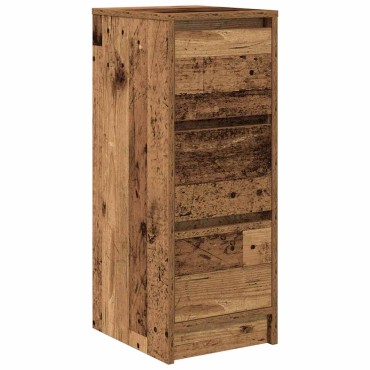 vidaXL Συρταριέρα Παλιό Ξύλο 29,5x34x76cm από Επεξεργασμένο Ξύλο 1 τεμ.