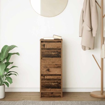 vidaXL Συρταριέρα Παλιό Ξύλο 29,5x34x76cm από Επεξεργασμένο Ξύλο 1 τεμ.