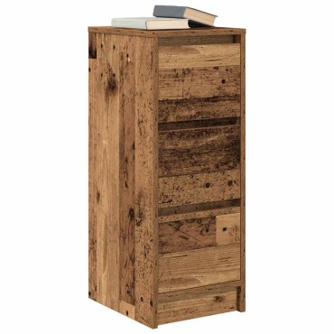 vidaXL Συρταριέρα Παλιό Ξύλο 29,5x34x76cm από Επεξεργασμένο Ξύλο 1 τεμ.