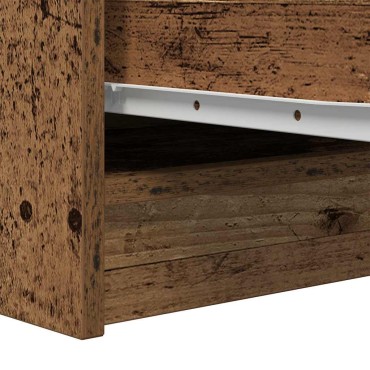vidaXL Συρταριέρα Παλιό Ξύλο 29,5x34x76cm από Επεξεργασμένο Ξύλο 1 τεμ.
