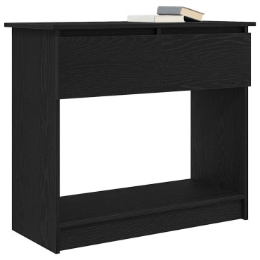 vidaXL Τραπέζι κονσόλας με συρτάρια Μαύρο 85,5x38,5x74,5cm 1 τεμ.