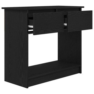 vidaXL Τραπέζι κονσόλας με συρτάρια Μαύρο 85,5x38,5x74,5cm 1 τεμ.