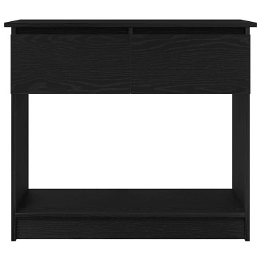 vidaXL Τραπέζι κονσόλας με συρτάρια Μαύρο 85,5x38,5x74,5cm 1 τεμ.