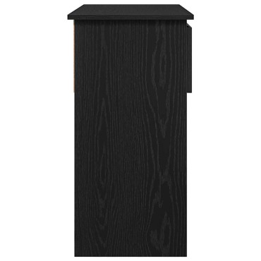 vidaXL Τραπέζι κονσόλας με συρτάρια Μαύρο 85,5x38,5x74,5cm 1 τεμ.