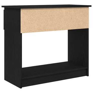 vidaXL Τραπέζι κονσόλας με συρτάρια Μαύρο 85,5x38,5x74,5cm 1 τεμ.