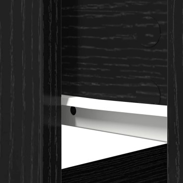 vidaXL Τραπέζι κονσόλας με συρτάρια Μαύρο 85,5x38,5x74,5cm 1 τεμ.