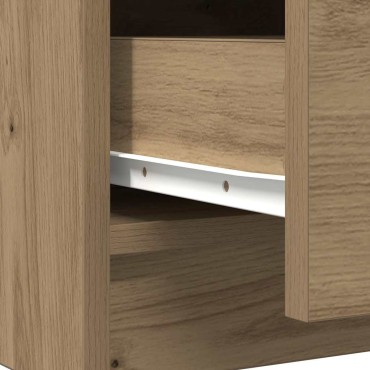 vidaXL Συρταριέρα με Συρτάρια Τεχνίτης Δρυς 71x35x65cm Επεξ. Ξύλο 1 τεμ.