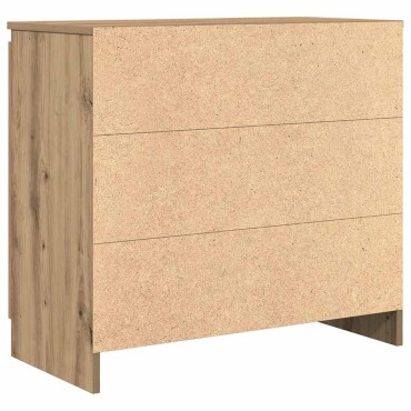 vidaXL Συρταριέρα με Συρτάρια Τεχνίτης Δρυς 71x35x65cm Επεξ. Ξύλο 1 τεμ.