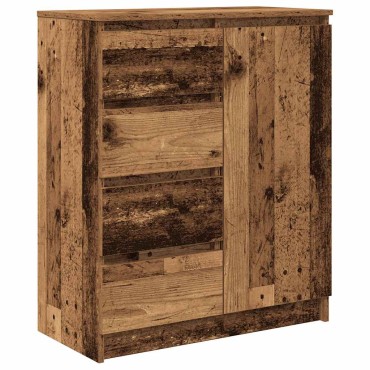 vidaXL Συρταριέρα με Συρτάρια Παλαιό ξύλο 71x35x84cm από Επεξ. Ξύλο 1 τεμ.