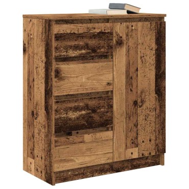 vidaXL Συρταριέρα με Συρτάρια Παλαιό ξύλο 71x35x84cm από Επεξ. Ξύλο 1 τεμ.