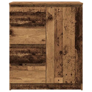 vidaXL Συρταριέρα με Συρτάρια Παλαιό ξύλο 71x35x84cm από Επεξ. Ξύλο 1 τεμ.