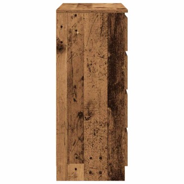 vidaXL Συρταριέρα με Συρτάρια Παλαιό ξύλο 71x35x84cm από Επεξ. Ξύλο 1 τεμ.