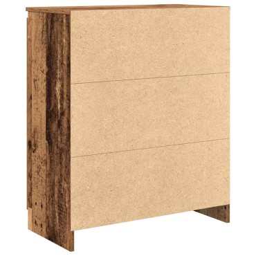 vidaXL Συρταριέρα με Συρτάρια Παλαιό ξύλο 71x35x84cm από Επεξ. Ξύλο 1 τεμ.