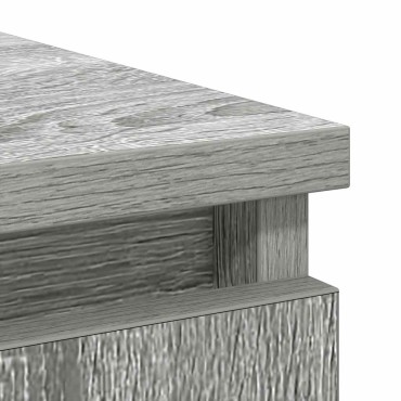 vidaXL Συρταριέρα με Συρτάρια Γκρι Sonoma 71x35x84cm από Επεξ. Ξύλο 1 τεμ.